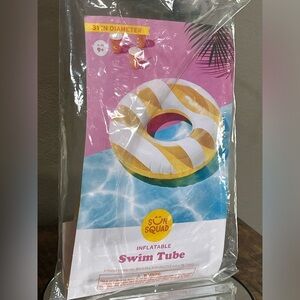 Sun Squad Inflatable Swim Tube, new!